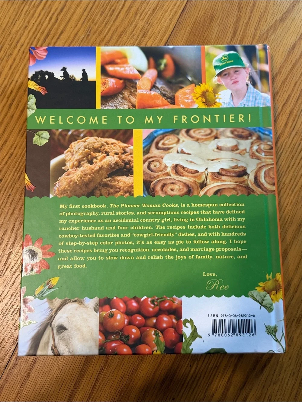 The Pioneer Woman Cooks cookbook by Ree Drummond - Orange & Green cover